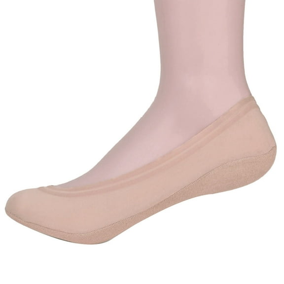 ievspot 1 Pair Ultra Low Cut No Show Socks Women Invisible for Flats and Dress Shoes Liner Socks with Non-Slip Heel Grip
