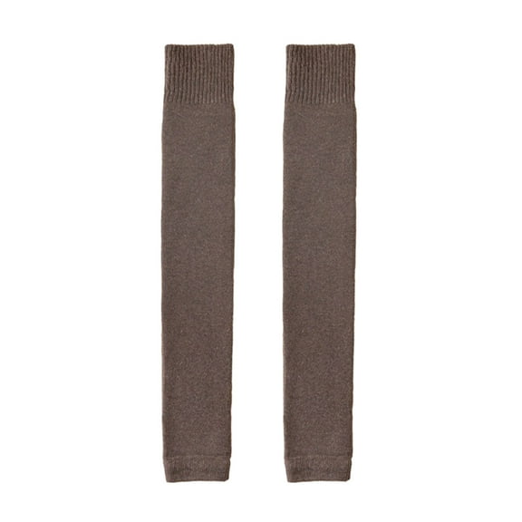 ievspot 1 Pair Velvet Knee Socks Warmth Protection Thick Autumn Lady Over-the-Knee Sleeves for Cold Winter