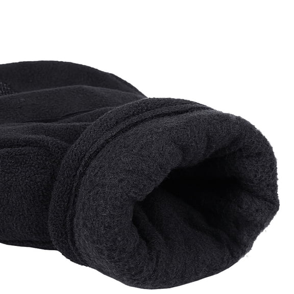 ievspot 1 Pair Winter Convertible Flip Top Gloves Fluffy Fleece Fingerless Gloves Half Finger Mittens Cover for Women Men