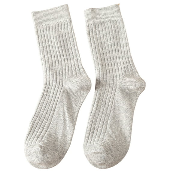 ievspot 1 Pair Women Socks Mid-tube No Odor Japanese Style Sweat-absorption Anti-shrink Sports Cotton Socks