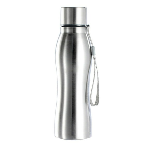 ievspot 1 Pcs 750ml Portable Single Wall Stainless Steel Water Bottle Outdoor Sports Drink Cup