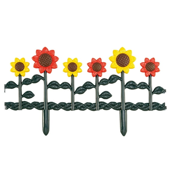 ievspot 1 Pcs Garden Fence Outdoor Metal Rustproof Landscape Wrought Iron Wire Border Folding Patio Fences Flower Bed Fencing Barrier