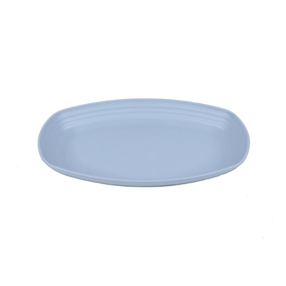 ievspot 1 Pcs Lightweight Wheat Straw Plates, Unbreakable Deep Dinner Plates, Plastic Plates Reusable