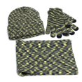 thumbnail image 1 of ievspot 1 Pcs Men Winter Beanie Hat Scarf Touchscreen Gloves Set Beanie Gloves Neck Warmer Set with Warm Knit Lined, 1 of 8