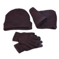 thumbnail image 1 of ievspot 1 Pcs Men Winter Beanie Hat Scarf Touchscreen Gloves Set Beanie Gloves Neck Warmer Set with Warm Knit Lined, 1 of 8