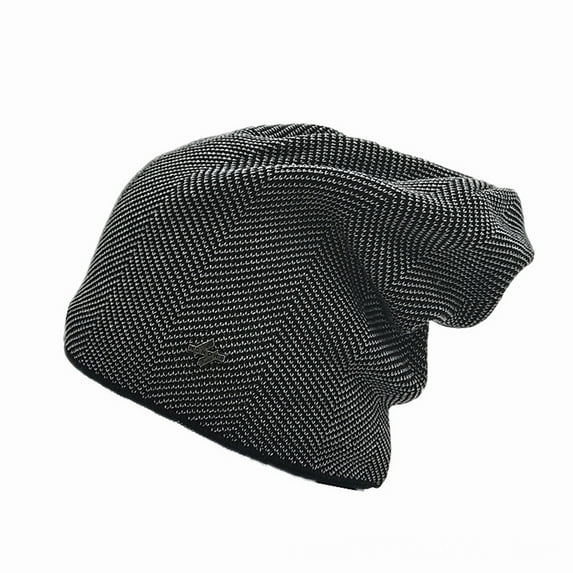 ievspot 1 Pcs Men's Slouchy Beanie Hat Oversized Skull Cap Winter Warm Knitted Fleece Lined Hat for Men Winter Accessories