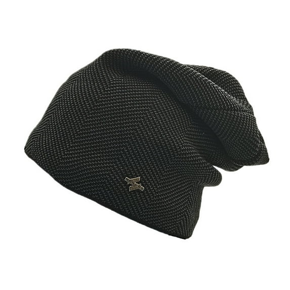 ievspot 1 Pcs Men's Slouchy Beanie Hat Oversized Skull Cap Winter Warm Knitted Fleece Lined Hat for Men Winter Accessories