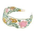 thumbnail image 1 of ievspot 1 Pcs  Mesh Yarn Wide Headband ,Retro Embroidery Flower Pattern Hair Hoop Soft Elastic Headband Hair Accessory, 1 of 8
