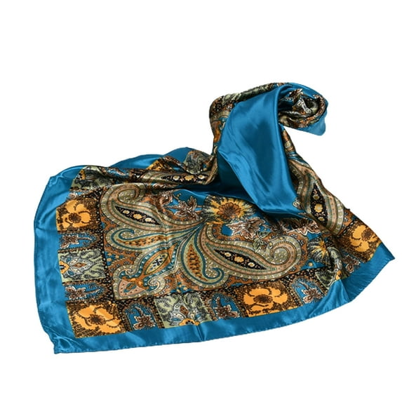 ievspot 1 Pcs Retro Head Scarf Satin Large Square Hair Scarves Silk Soft Lightweight Neck Scarf Head Wraps Headscarf for Women