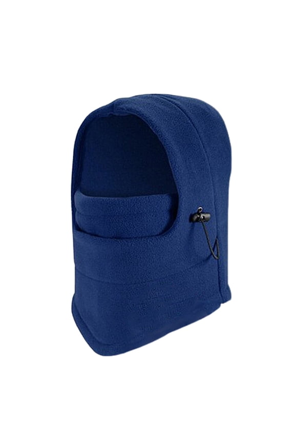 1 Pcs Unisex Warm Fleece Lining Face Hat Balaclava Windproof Ski Mask Adjustable Hood Thermal