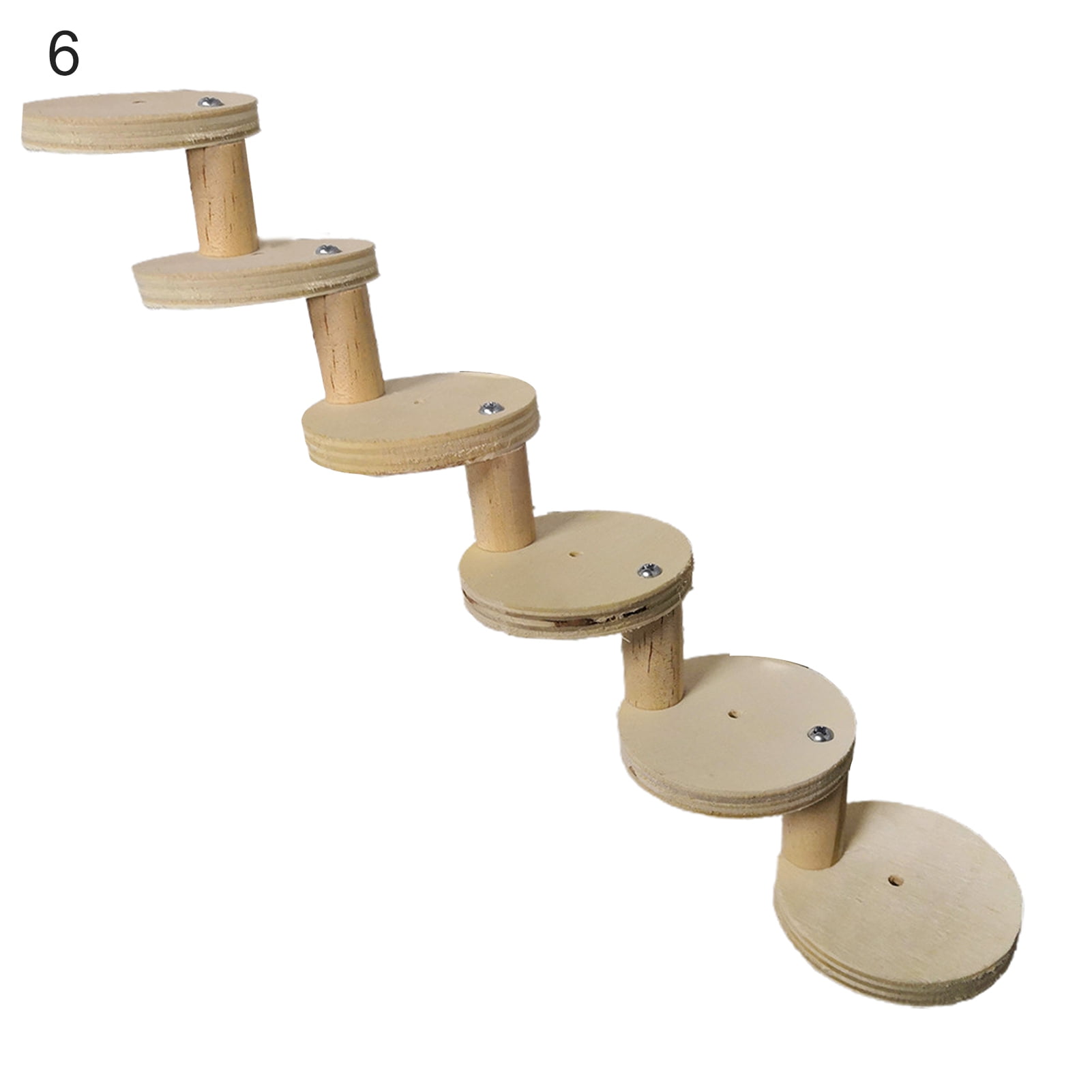 Image showcasing ievspot 1 Set Hamster Wooden Ladder, Small Pets Chewing Toys for Sugar ...