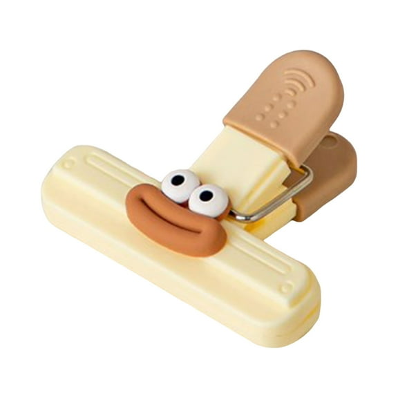 ievspot 1 pcs Food Sealing Clips Chip Clips Food Bag Clips for Fridge Novelty Photos Sausage-shaped Lips Snack Bags Clips for Kitchen