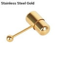 thumbnail image 1 of ievspot 1Pc Cool Vibrating Barbell Tongue Rings Bars Piercing Stainless Steel Body Jewelry, 1 of 1