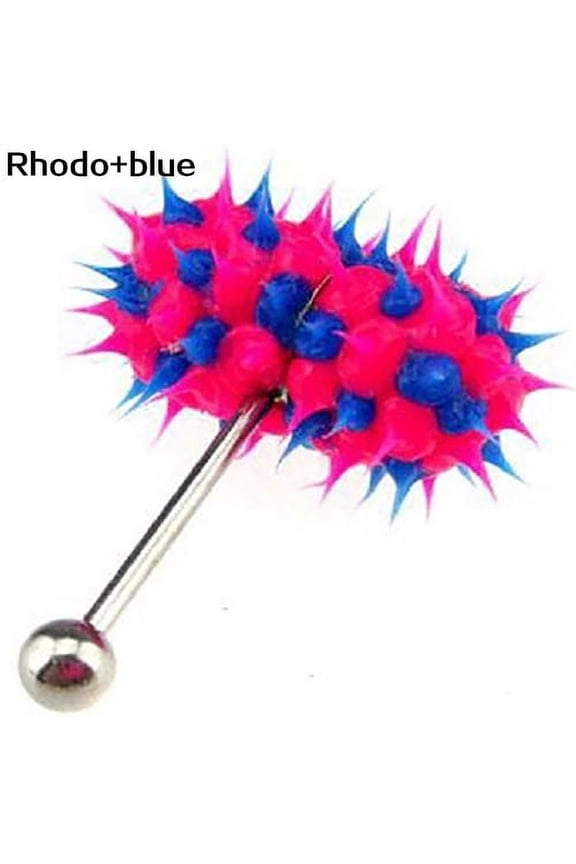 1Pc Cool Vibrating Barbell Tongue Rings Bars Piercing Stainless Steel Body Jewelry