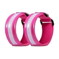 thumbnail image 1 of ievspot 2Pcs LED Light-Up Armband,High Visibility Luminous Reflective Safety Band,Night Walking Running Riding Glow Arm Strap, 1 of 8