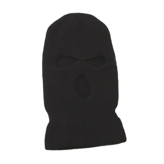ievspot 3-Hole Knitted Full Ski Neck Gaiter Thin Breathable Windproof UV Protective Hat for Women Men