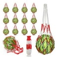 thumbnail image 1 of ievspot 30 Pcs Watermelon Mesh Bags Hammock Melon Hanging Net Bag Fruit Harvest Trellis Hammock for Watermelon Pumpkin Cantaloupe, 1 of 8