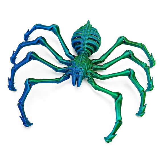 ievspot  3D Printed  Spider Figurine with Retractable Legs Movable Joints Halloween Spooky Articulated Spider Desktop Decoration Ornament