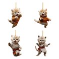 thumbnail image 1 of ievspot 4 Pcs Car Pendant with Lanyard Cat Design Auto Rearview Mirror Ornament Animal Pendant Car Interior Accessories, 1 of 8