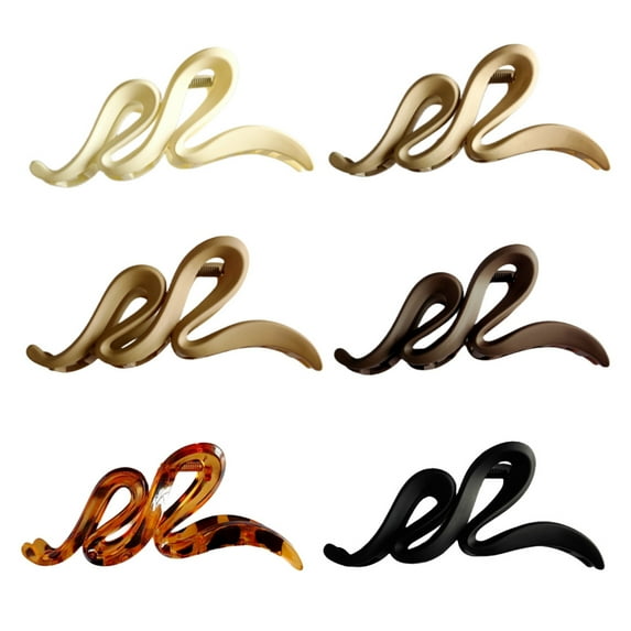 ievspot 4 Pcs Snake-shaped Hair Claw Big Hair Claw Clip Unbreakable Large Claw Clips,Large Strong Hold Hair Claws for Thick,Hair Accessories for Women Girls
