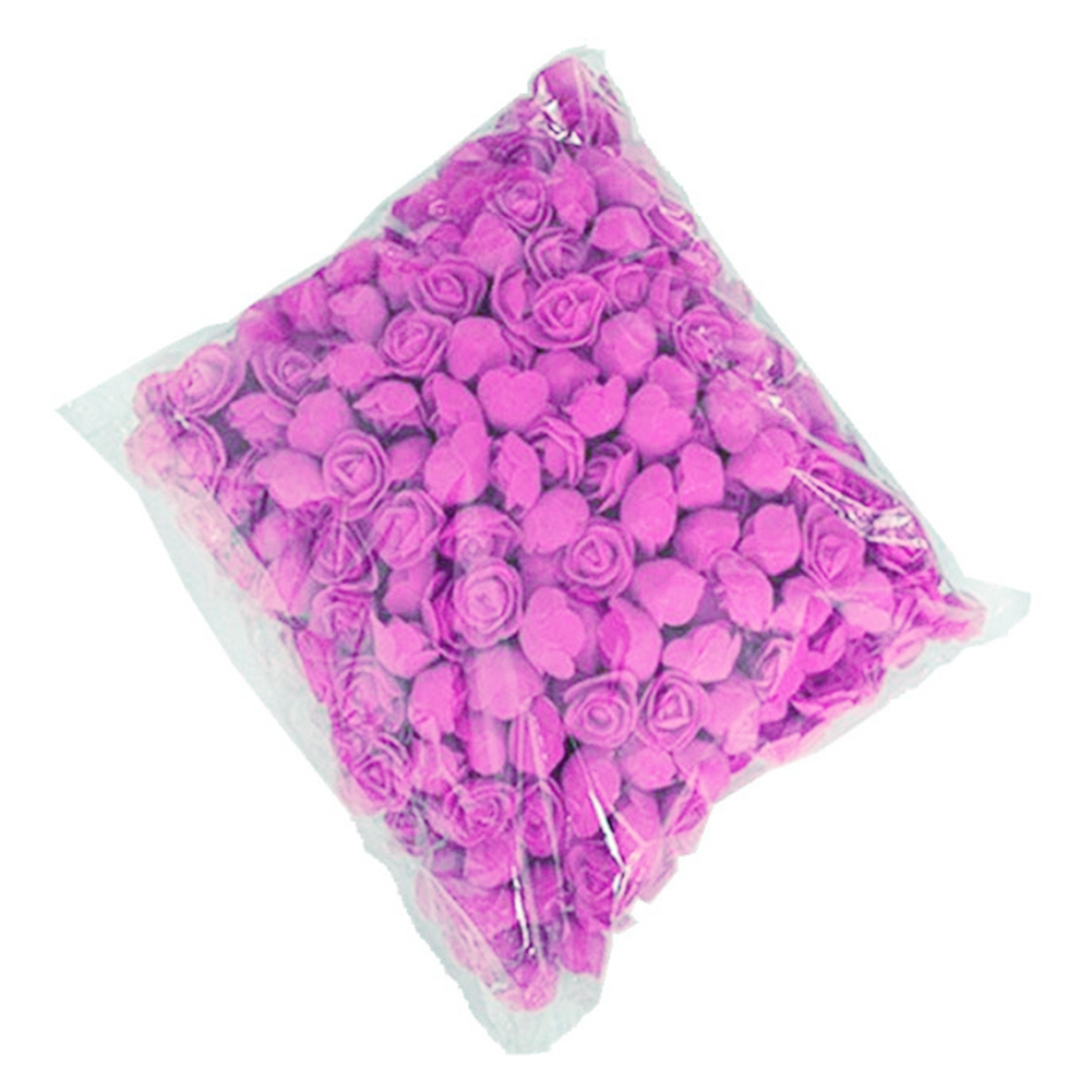 ievspot 500 Pcs Stemless Artificial Rose Flower Heads,Mini Foam Fake Rose Flower Heads,for Weddings,Flowers Decor,DIY Crafts 3cm/1.18
