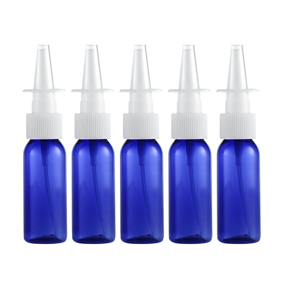 ievspot 5Pcs 30ML PET Refillable Fine Mist Sprayers Atomizers,Reusable Small Empty Nasal Sprayer for Intranasal Insulin Colloidal Silver