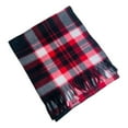 thumbnail image 1 of ievspot  Adult Scarf Double-Sided Velvet Soft Plaid Pattern Autumn Winter Scarf with Tassel Men Women Warm Shawl, 1 of 6