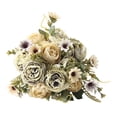 thumbnail image 1 of ievspot Artificial Flowers Bouquets Fake Daisies Peonies Bunch, for Home Floral Arrangement Wedding Hotel Decoration, 1 of 7