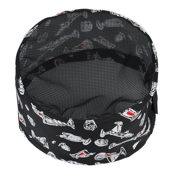 ievspot Chef Hat Unisex Kitchen Hat Hotel Restaurant Cook Cap Hollow Mesh Top Waiter Chef Work Cap Workshop Factory Hat