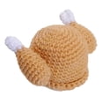 thumbnail image 1 of ievspot Chicken Leg Hat Highly Elastic Knitted Windproof Thermal Cap for Winter Fun Halloween Thanksgiving Christmas Costume, 1 of 7