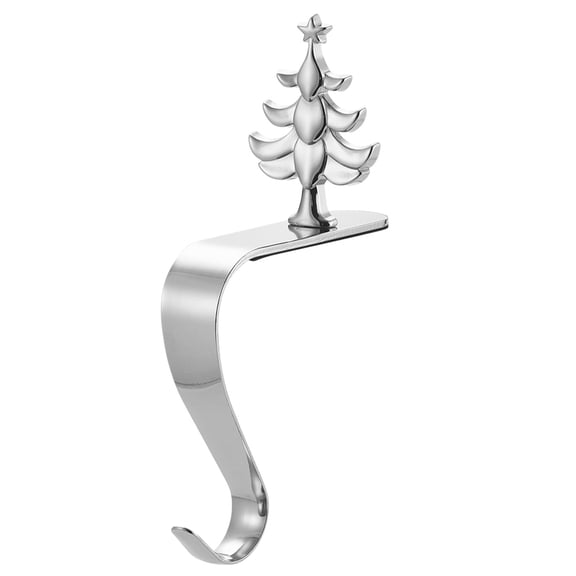 ievspot Christmas Stocking Holder Mantel Hook Elk Snowman Snowflake Tree Holiday Decoration Xmas Gift Bag Sock Metal Fireplace Hanger Party Supplies