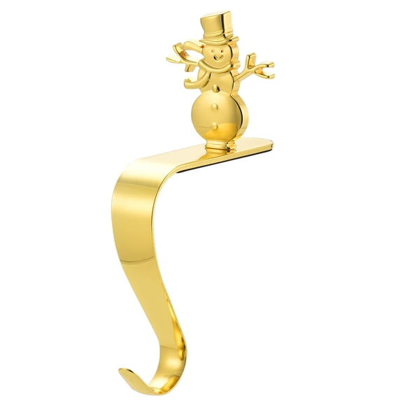 ievspot Christmas Stocking Holder Mantel Hook Elk Snowman Snowflake Tree Holiday Decoration Xmas Gift Bag Sock Metal Fireplace Hanger Party Supplies