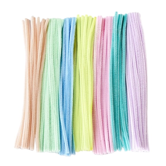 ievspot Colored Craft Wire for Diy Fuzzy Sticks for Crafts 100pcs Pipe Cleaners for Crafts Flexible Chenille Stems for Diy Art Projects Multi-colored for Kids