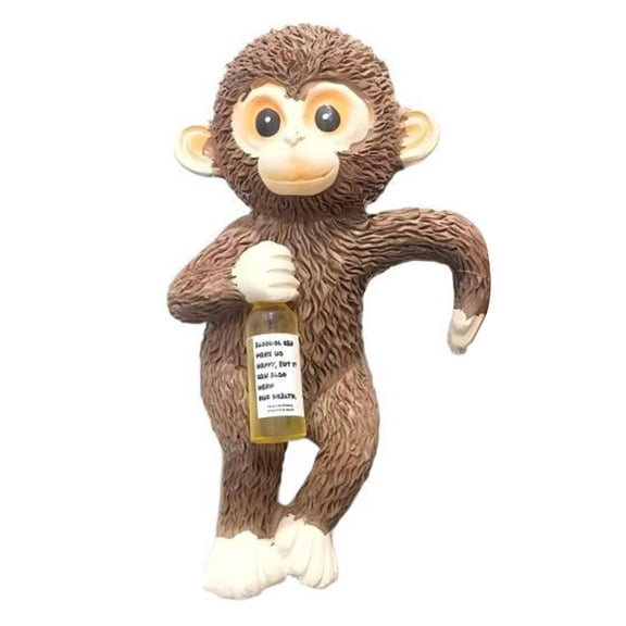 ievspot Garden Resin Statue Monkey Planter Decoration Planter Hanging Monkey Statue Resin Monkey Plant Pot Hugger Cute Miniature for Flower for Monkey