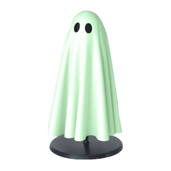 ievspot Halloween Ghost Statue with Stand Cute Ghost Figurines Ornament Desktop Ghost Sculpture for Home Office Decor