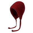 thumbnail image 1 of ievspot Ladies Hat Auutmn Winter Knit Hat Pile Cap Windproof Thick Ear Protection Tie Pullover Gorro Bonnet, 1 of 8