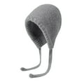 thumbnail image 1 of ievspot Ladies Hat Auutmn Winter Knit Hat Pile Cap Windproof Thick Ear Protection Tie Pullover Gorro Bonnet, 1 of 8