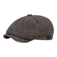 thumbnail image 1 of ievspot Men Newsboy Hat Spring Autumn Retro Beret Hat Octagonal Cap  Street Cap Women Painter Hat for Hiking Traveling Shopping, 1 of 4