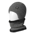 thumbnail image 1 of ievspot Men Winter Hat Knitted Pure Color Elasticity Keep Warm Thick Ear Protection Cap Father Grandfather Headwear Outdoor Cap, 1 of 6