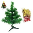thumbnail image 1 of ievspot Mini Artificial Christmas Tree with LED Lights Vibrant Color Realistic Looking Reusable Small Xmas Tree Desktop Decor, 1 of 8