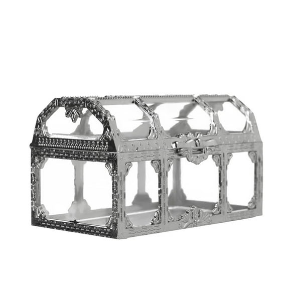 ievspot Treasure Chest Candy Boxes Plastic Wedding Favor Boxes for Wedding Decorating Ornament Container (Treasure Chest)