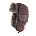 thumbnail image 1 of ievspot Unisex Winter Hat Thickened Velvet Lined Ear Protection Fuzzy Buckle Fasten Heat Retention Outdoor Skiing Skating Snowboarding Lei Feng Hat, 1 of 8