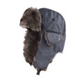 thumbnail image 1 of ievspot Unisex Winter Hat Thickened Velvet Lined Ear Protection Fuzzy Buckle Fasten Heat Retention Outdoor Skiing Skating Snowboarding Lei Feng Hat, 1 of 8