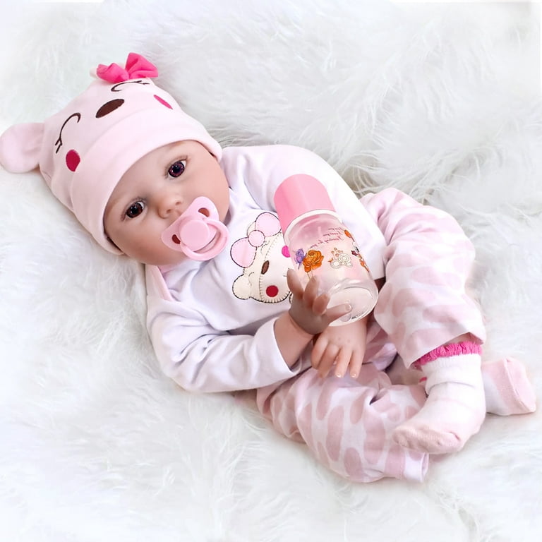 DAYOFF KIDS Reborn Baby Dolls, 20 Inch Lifelike Realistic Newborn Baby Doll  That Look Real,The Best Christmas/Birthday Baby Doll Gift for Kids Age 3 +