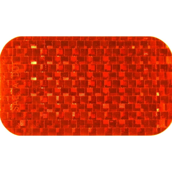 ifloortape DOT-SAE Amber 2" x 3.5" High Visibility Reflective Stick On Reflector (4 pack)