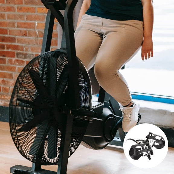 ifundom 1 Pair Non-Skid Cycling Bike Pedals Aluminum Plastic for Exercise Assorted Colors