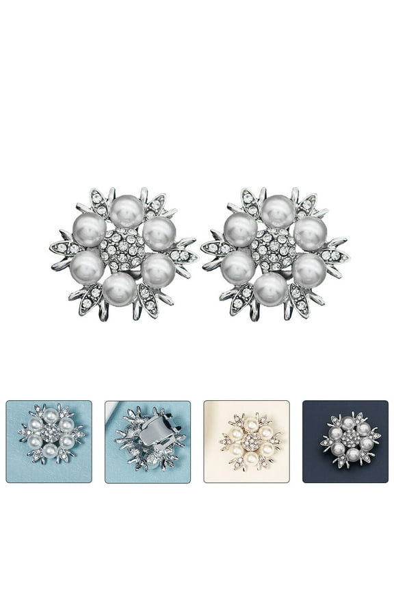 1 Pair Rhinestone Jewelry Shoe Accessories for Elegant Style and Performance Decorations
