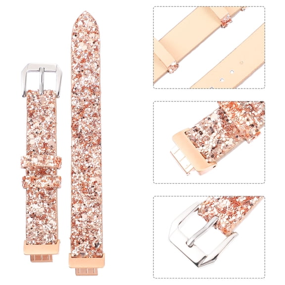 ifundom Stylish Sequined Watch Band Replacement Strap 1 Pc Comfortable and Fashionable Wrist Accessory