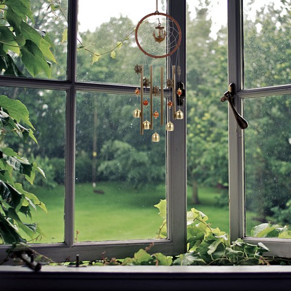 ifundom 1 Pc Creative Wind Chime Round Wind Bell Assorted Room Home Decor