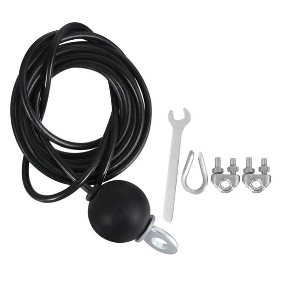 ifundom 1 Set 3 Meters DIY Fitness Wire Rope Adjustable Gym Cable Heavy Duty Steel Rope